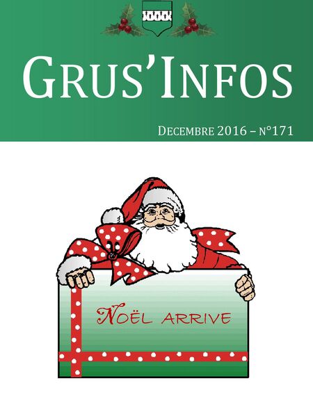 Grus'Infos n°171 - Décembre 2016